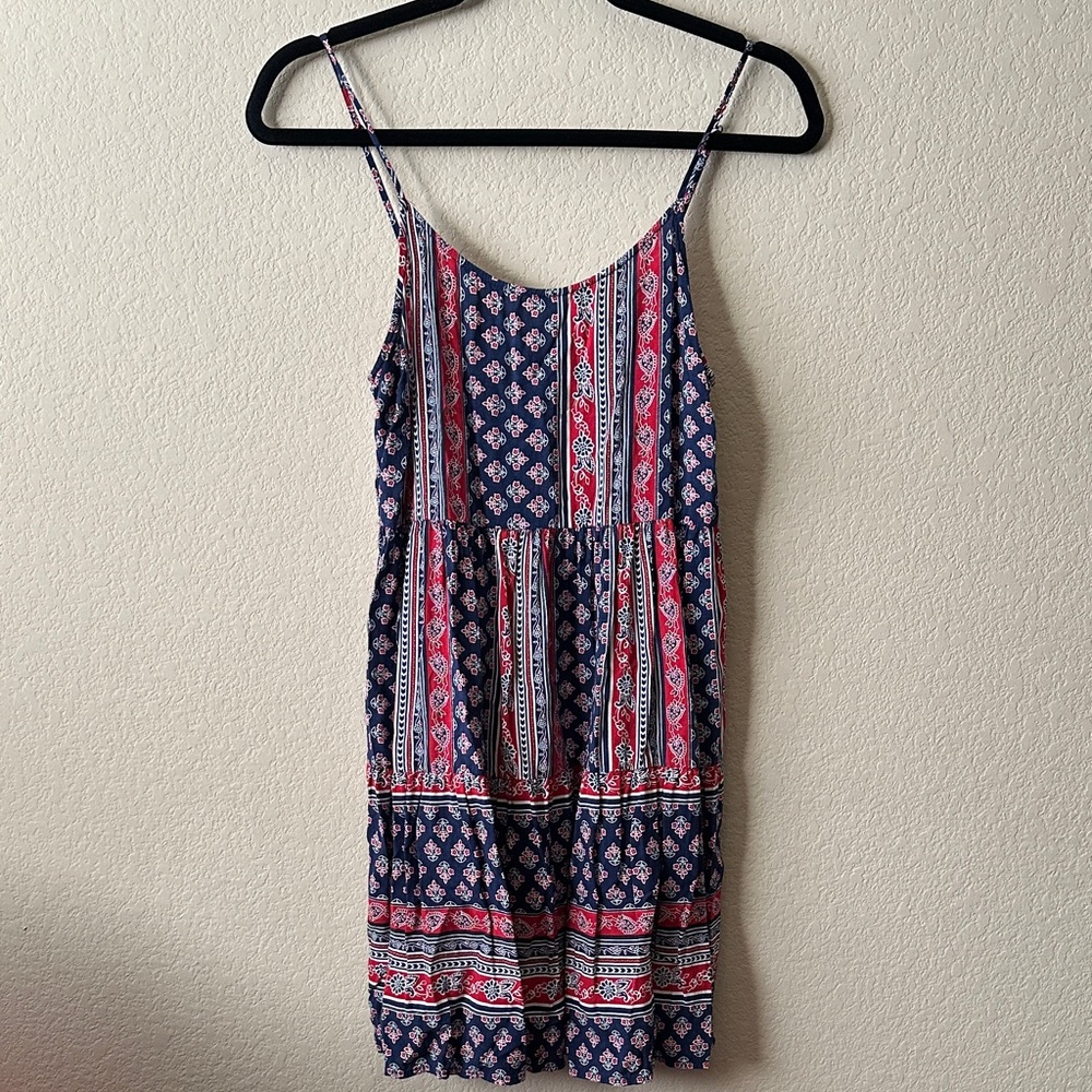 Navy and Red Sundress